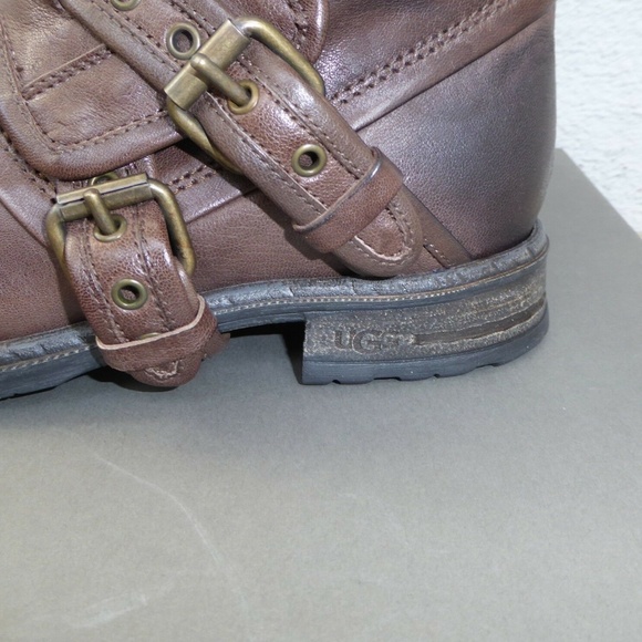 ❤️SALE UGG Italian Collection Elisabeta Moto Boots NEW IN BOX - Picture 4 of 9